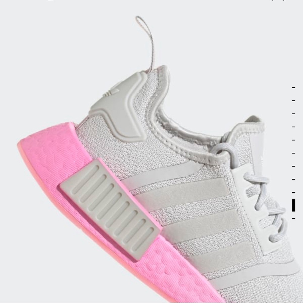 Adidas NMD_R1 shoes for women -light grey with pink
